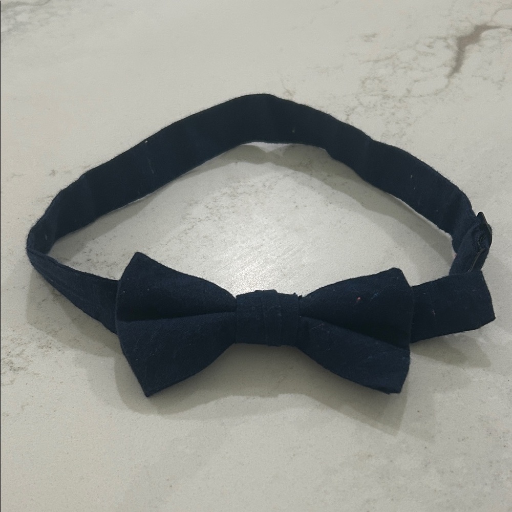 Classic Navy Kids Bow Tie